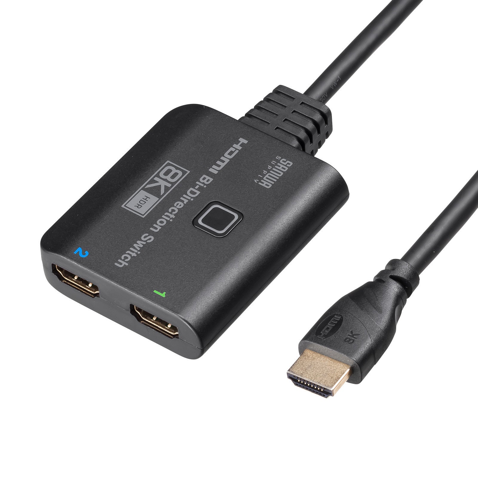 2入力→1出力」と「1入力→2出力」の双方向で使用できる、8K