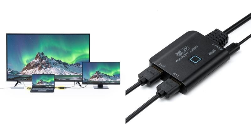 ダウンスケールで4Kと1080p同時出力可能なHDMI分配器を11月19日に発売