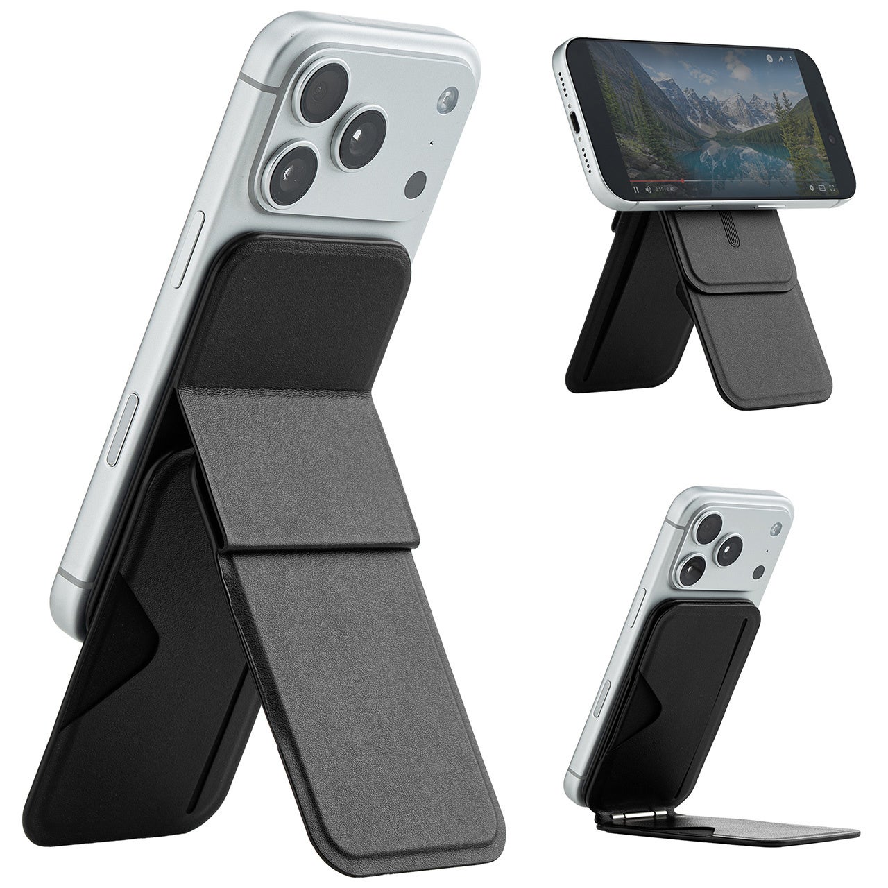 MagSafe対応でピタッと装着！カード収納もできる2WAYスマホスタンドを発売