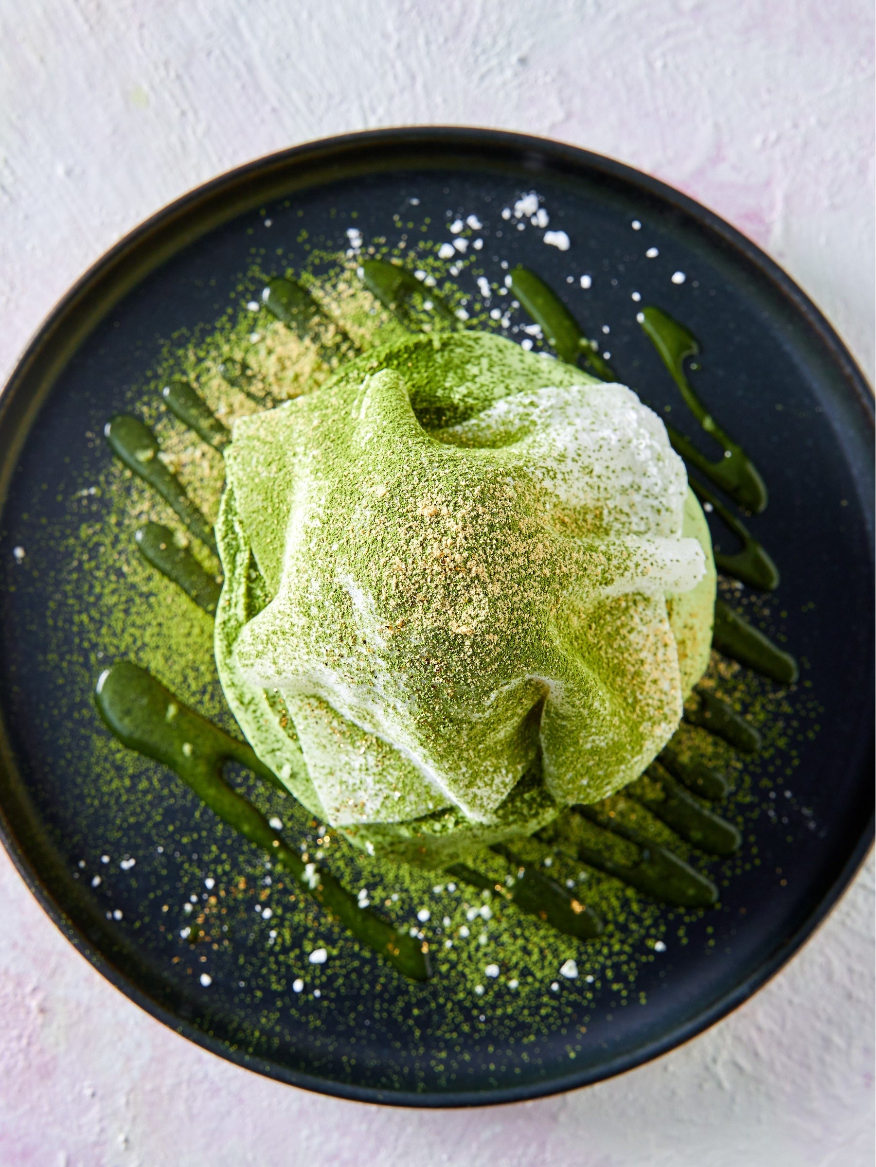 ▲西尾抹茶のいちご大福パンケーキ