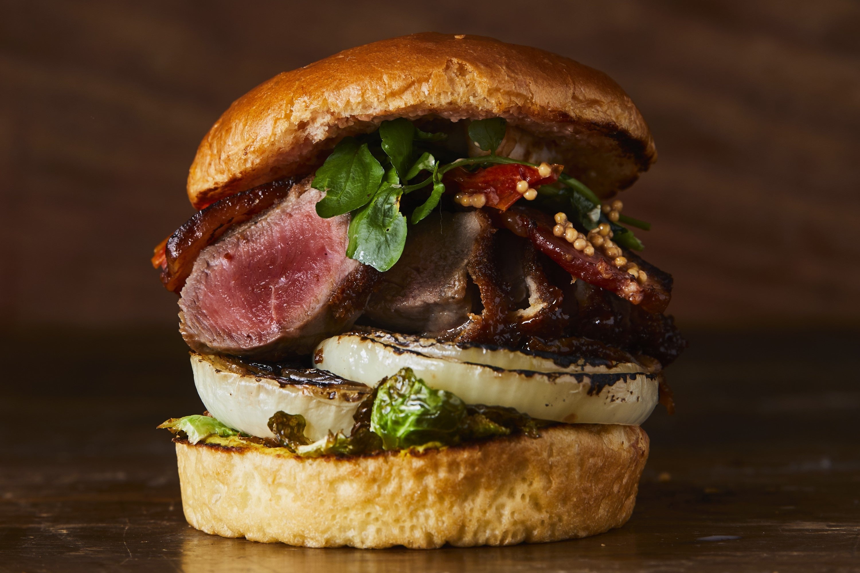 サーロイン牛カツバーガー