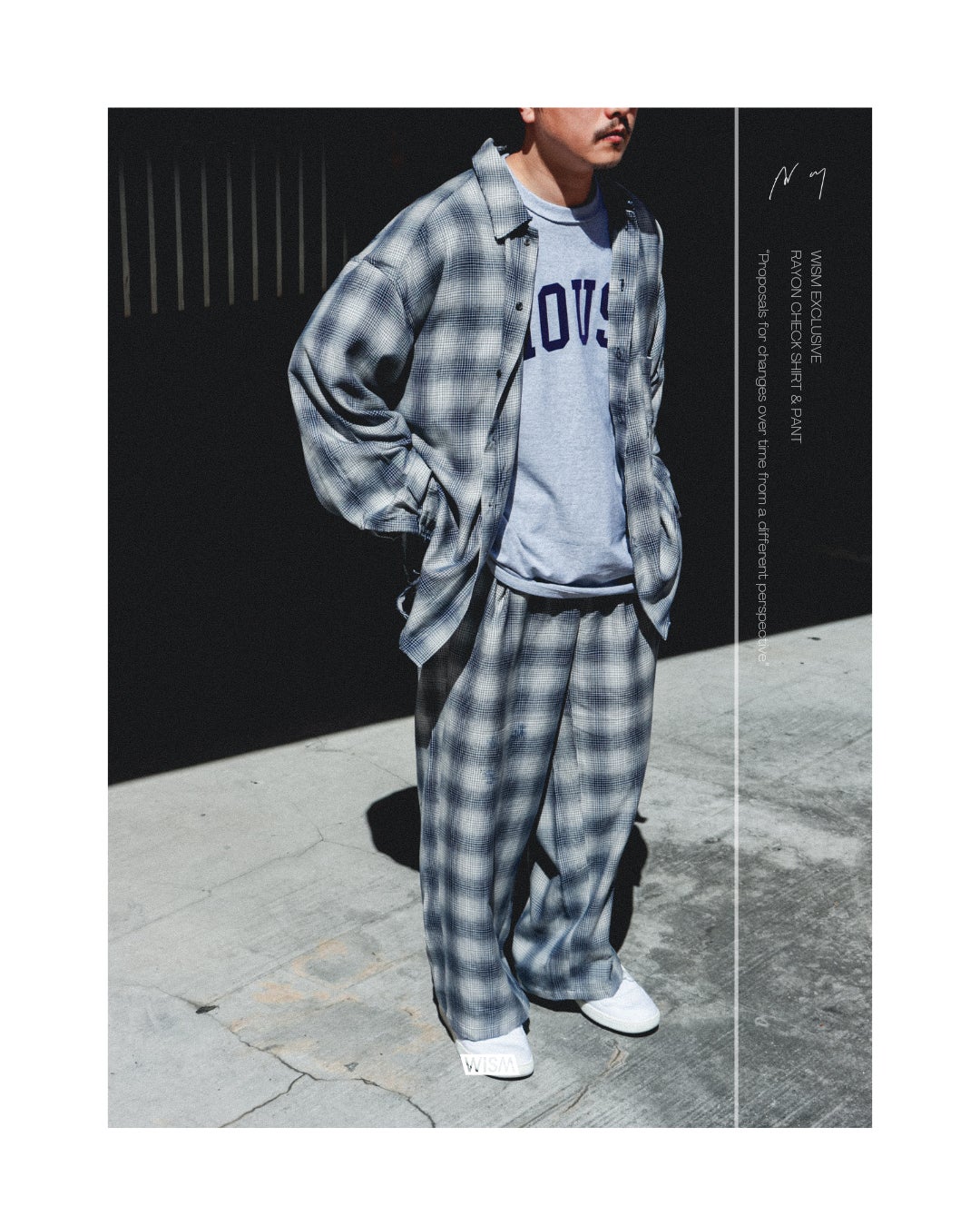 ANCELLM × WISM 別注 チェックシャツ&パンツ セットアップ発売|株式