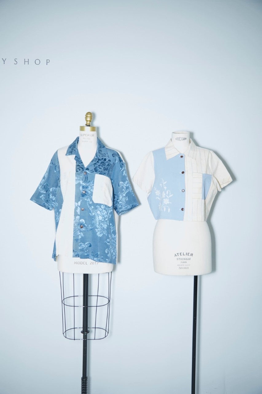 (左)Shirt ￥93,450(tax in)  (右)Shirt ￥91,350(tax in)※渋谷店限定