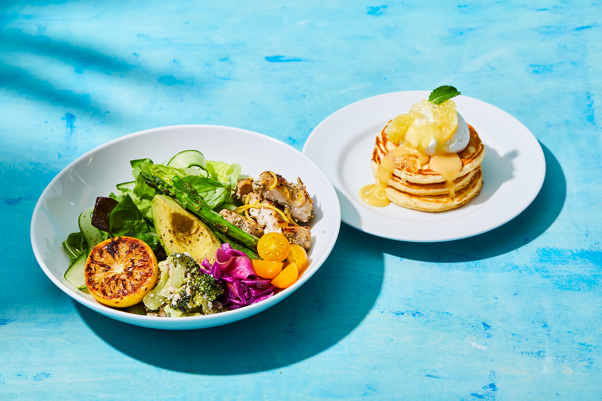 レモンサラダ＆レモンパンケーキセット