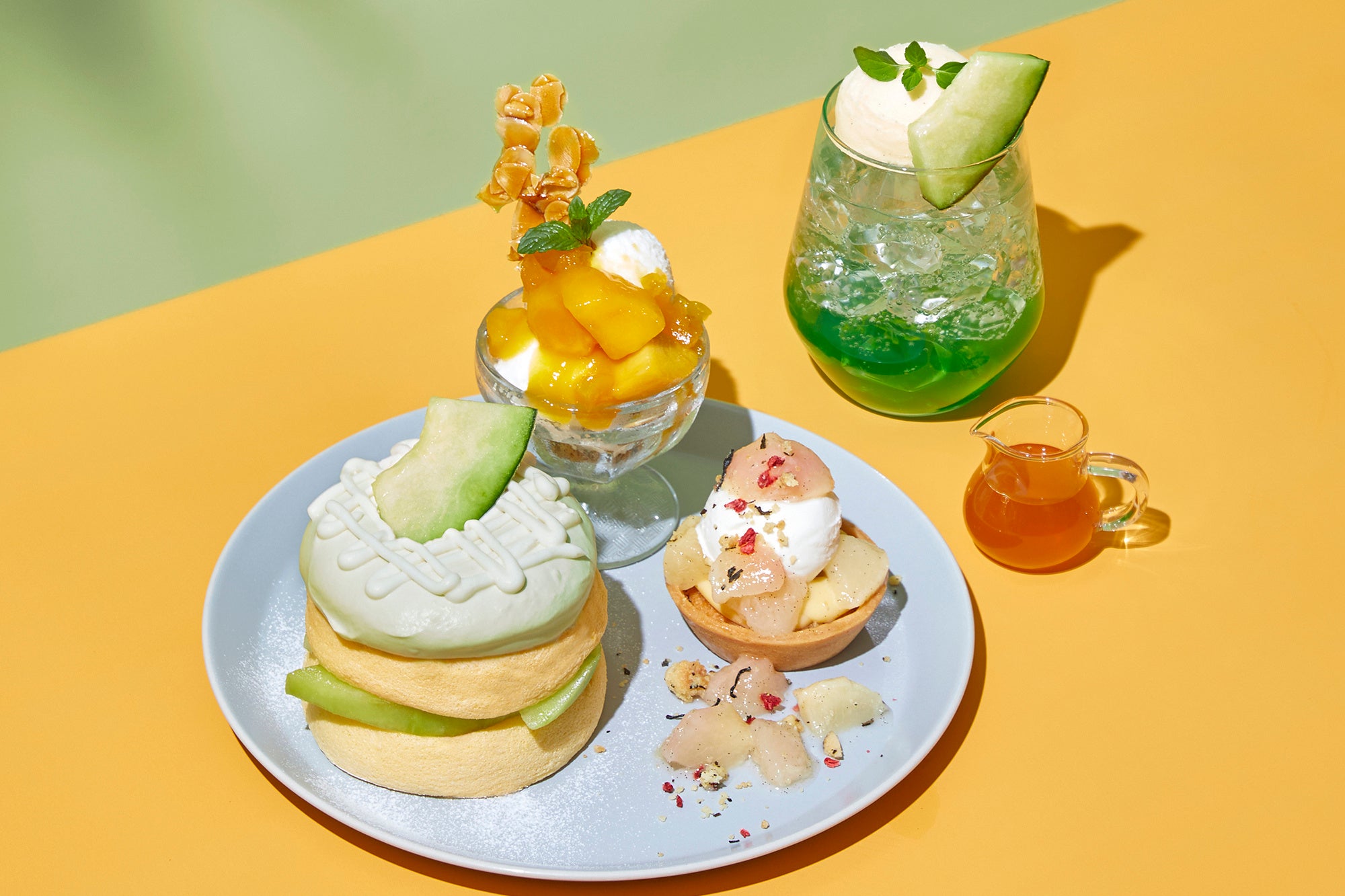 サマーフルーツプレート　ドリンク付き