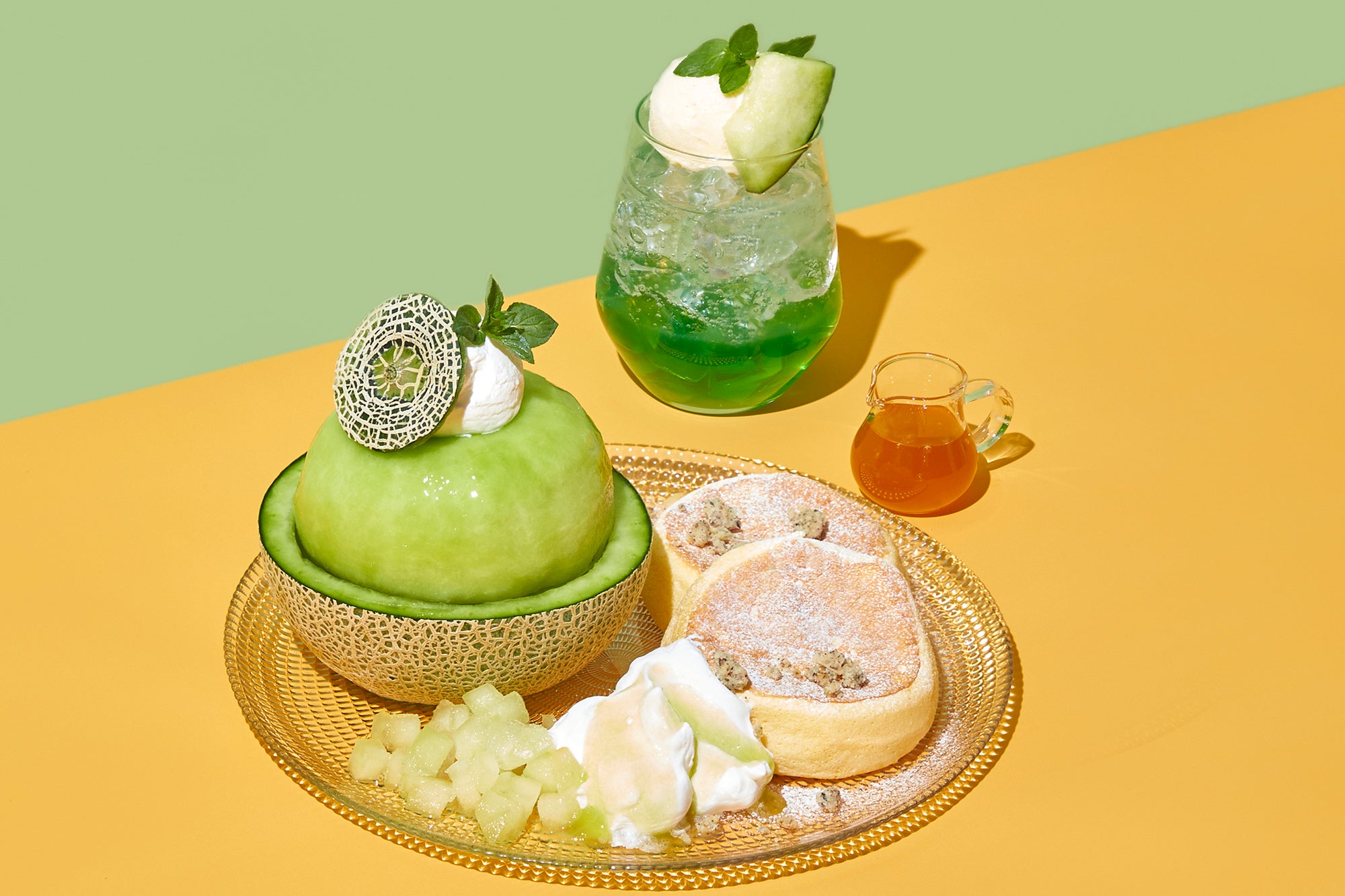 まんまるメロン　ドリンク付き