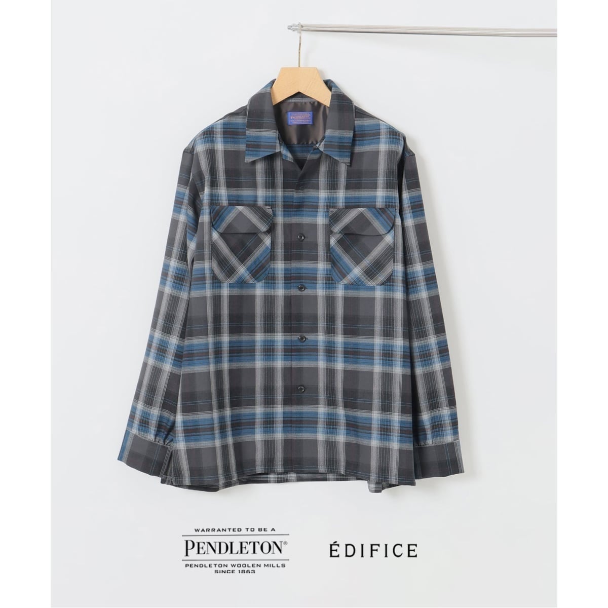 【PENDLETON × EDIFICE】上質なウール100％で仕立てた、別注オープンカラーシャツを発売。