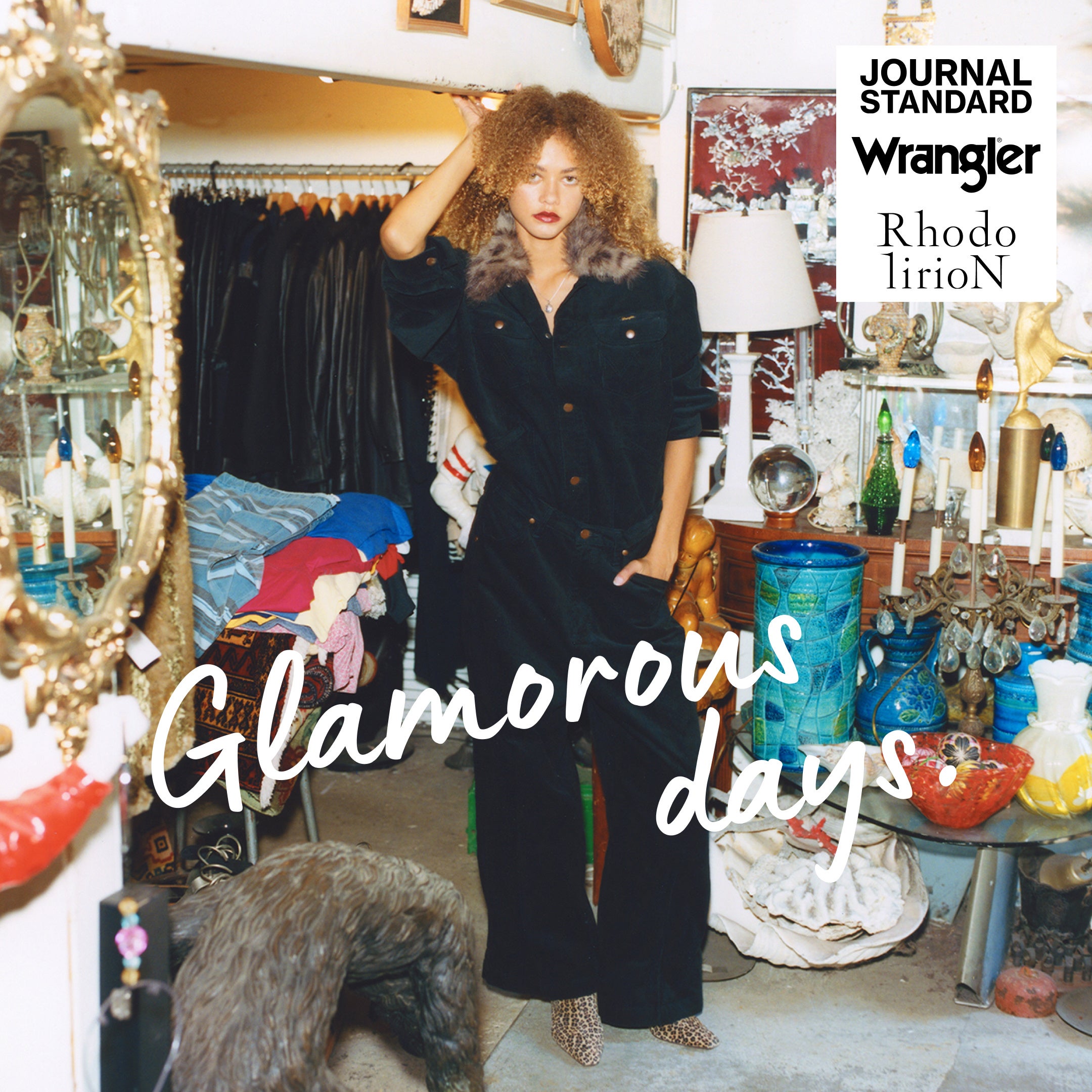 Wrangler × Rhodolirion for JOURNAL STANDARD Triple collaboration
