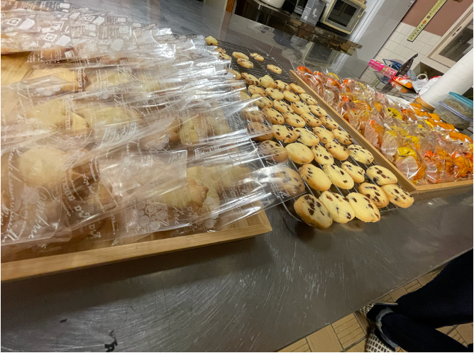 できあがったお菓子