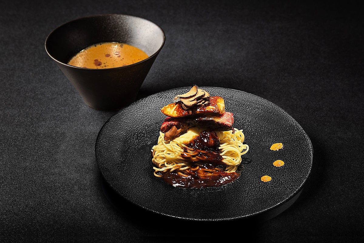 2月の限定第1弾「フォアグラ味噌つけSoba」