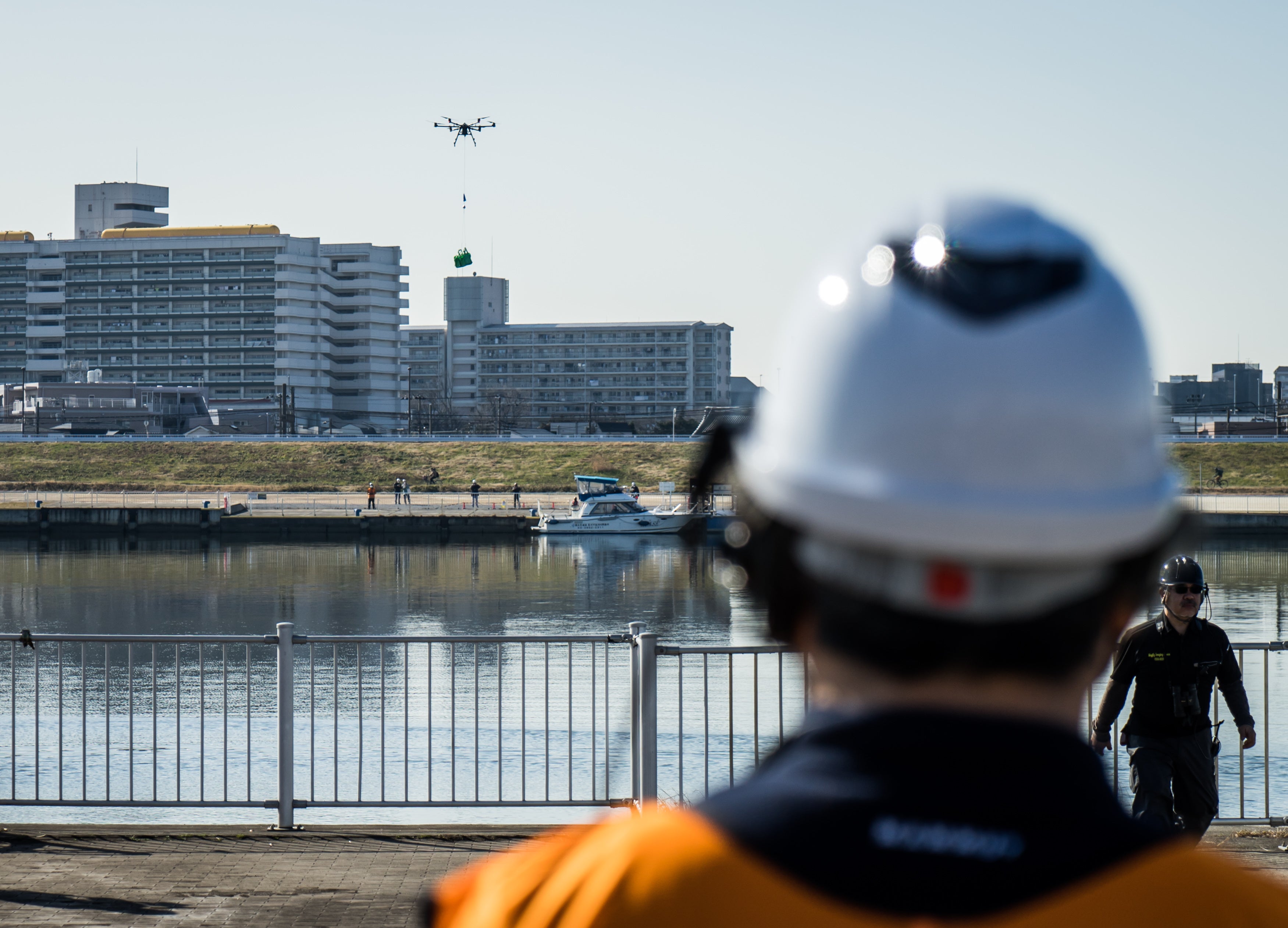 堀切緊急用船着場側からの様子