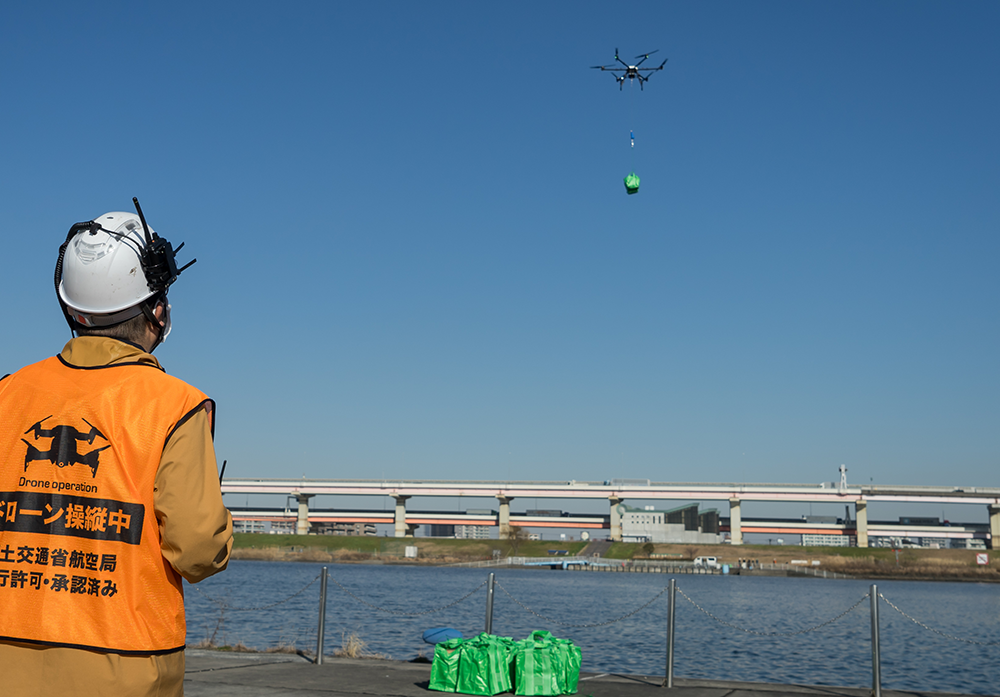 墨田緊急用船着場からの様子