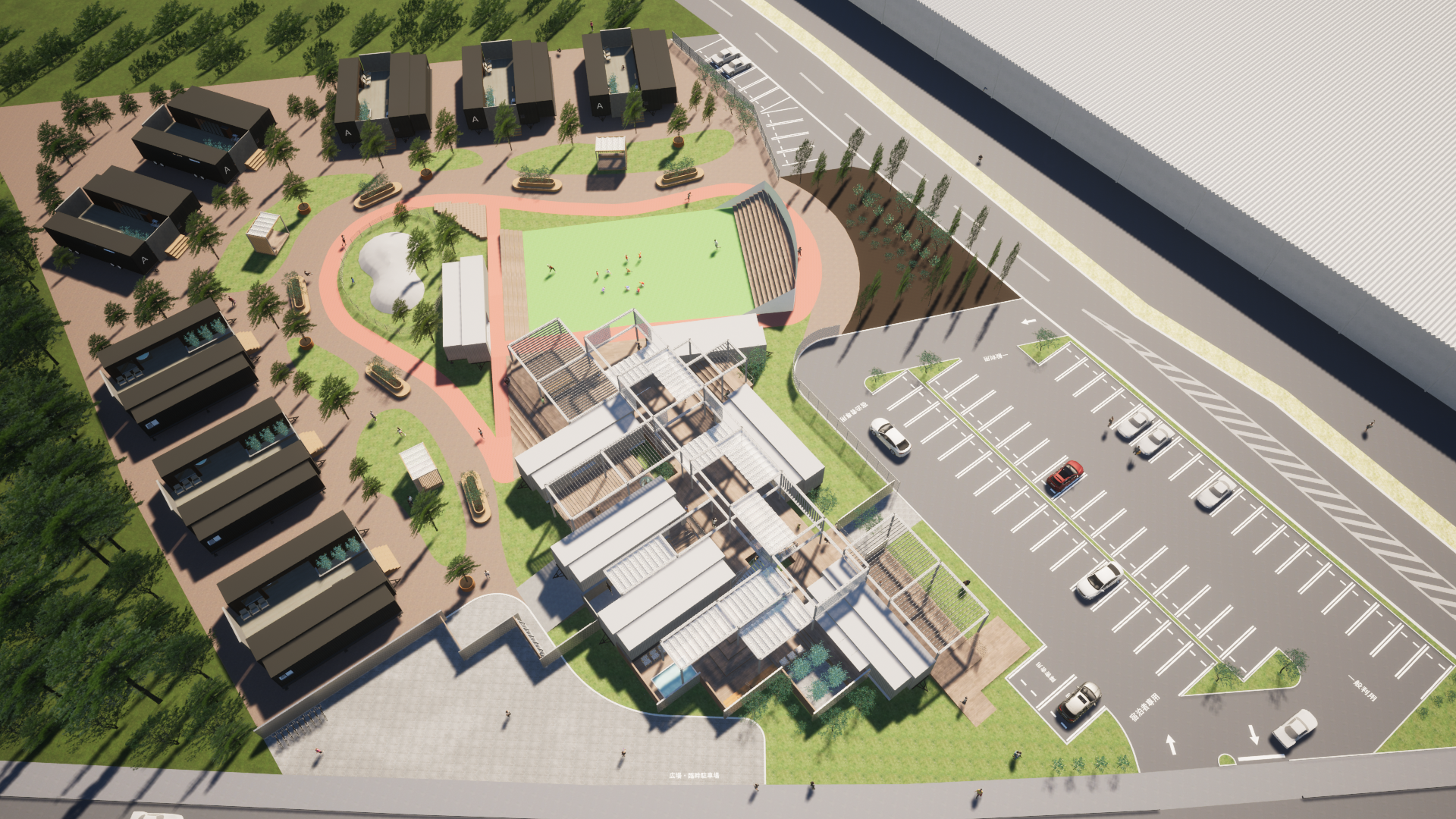 NO WONDER JAPAN製のトレーラーハウス「GLAMBASE」を活用したまちづくりを構想