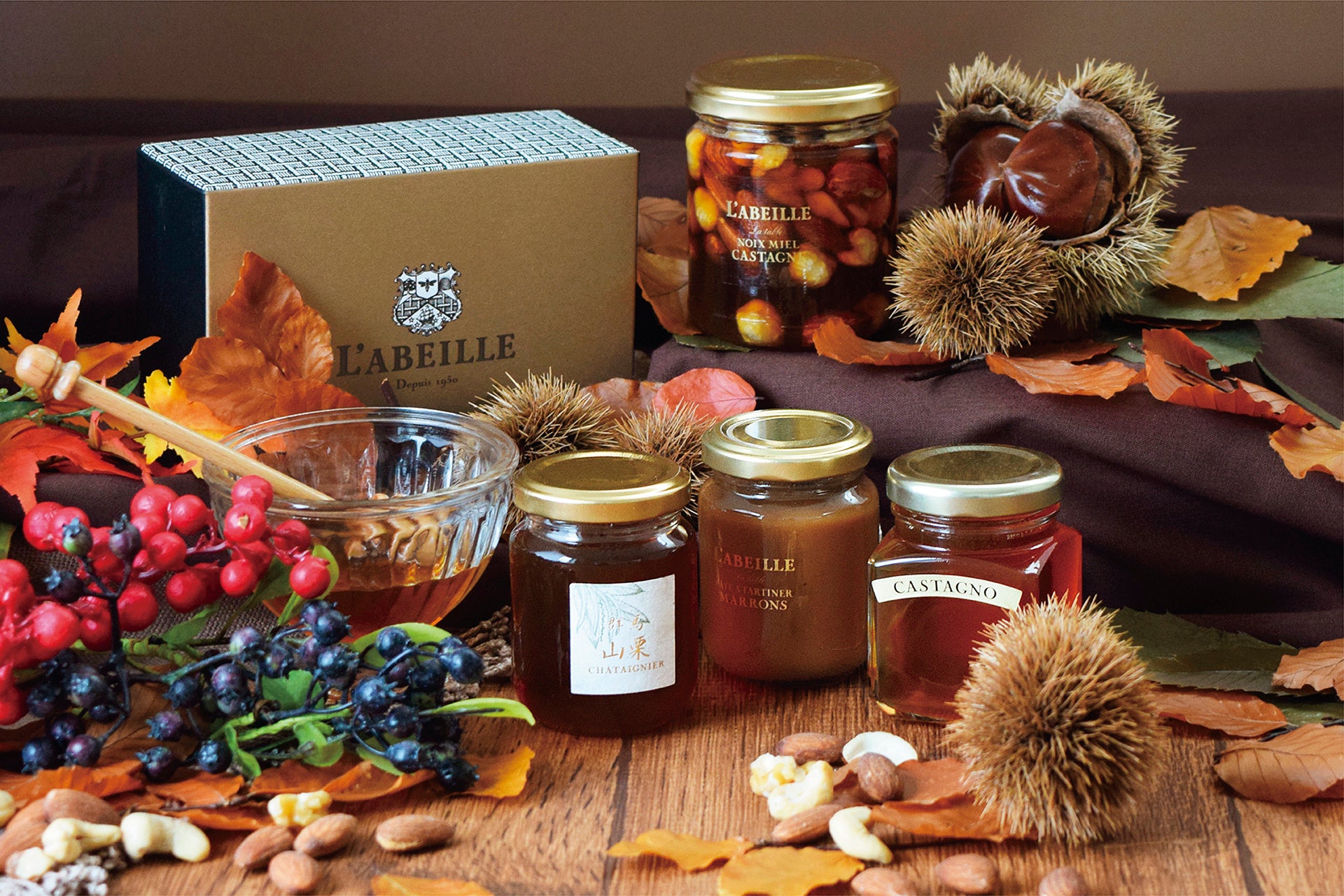 秋のはちみつ&ギフト集合イメージ