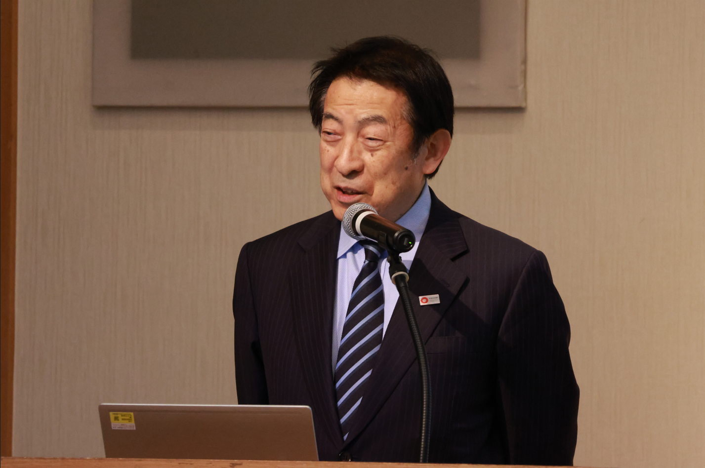 NAGOMi副会⻑・塩崎恭久氏による基調講演「‐開国なくして、成⻑なし『育成就労・特定技能』制度改正と⽇本経済‐」も開催。技能実習制度に代わる外国人労働者受け入れの新制度として方針が示された「育成就労」の法改正の骨格や外国人材の必要性を提言した