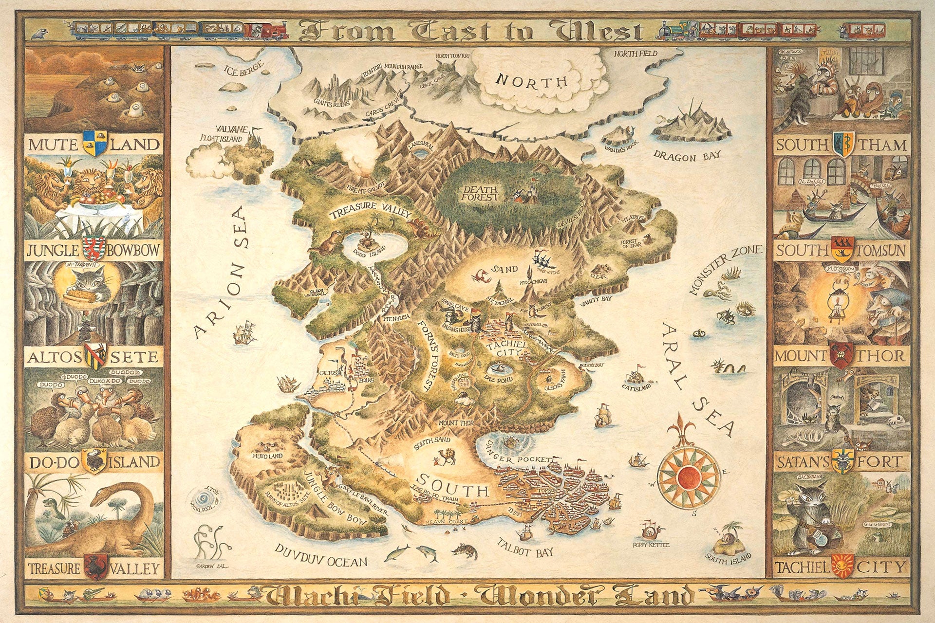 わちふぃーるどの地図