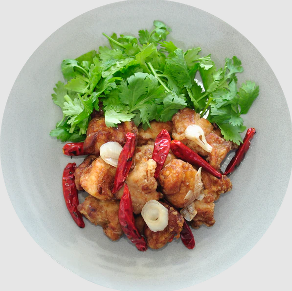 辣子鶏／ラーズーチー／ 四川風 鶏の唐揚げ