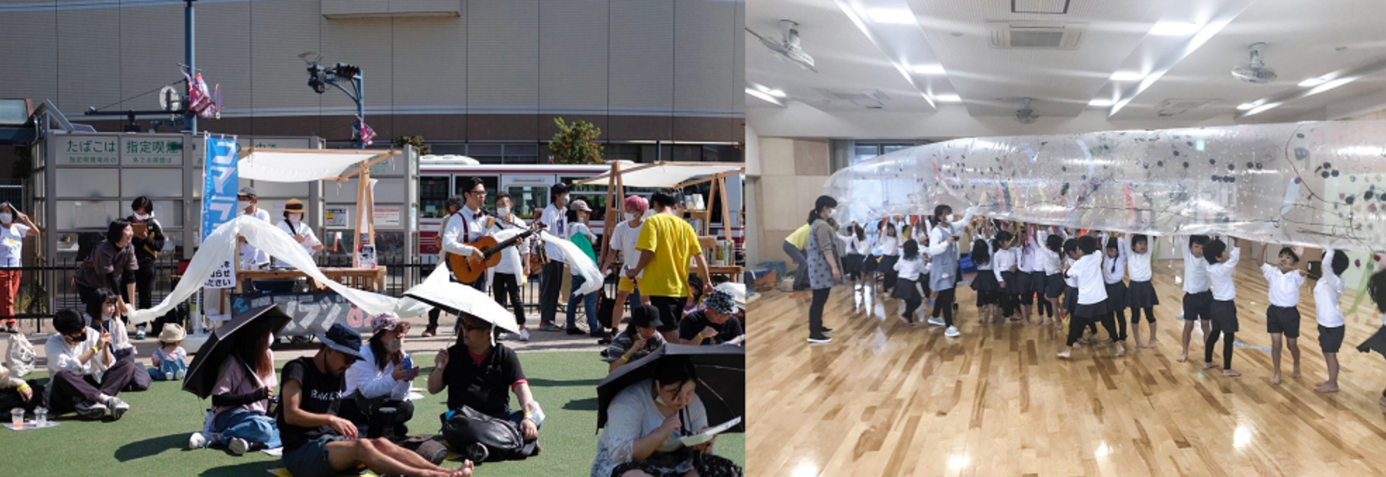 金沢アートグミによるワークショップの様子