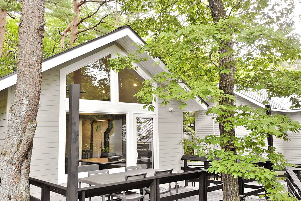 リニューアルしたコテージ外観