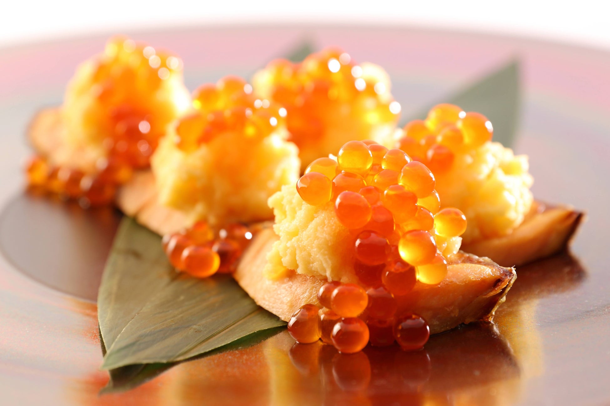 新潟塩引き鮭のおろしソース~イクラ添え~