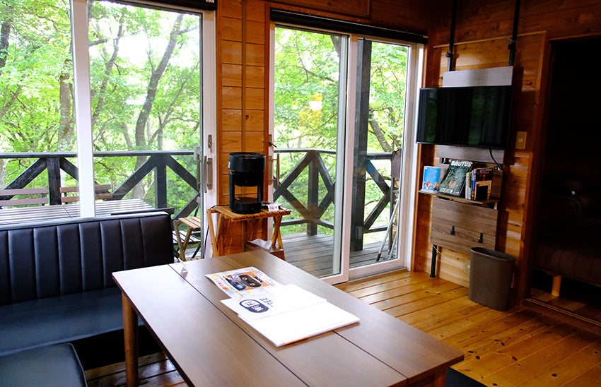 開放的な空間のダイニング