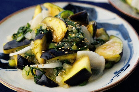 泉州水なすのわさび昆布和え