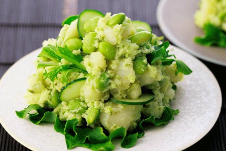 枝豆と鶴岡産だだちゃ豆のポテトサラダ