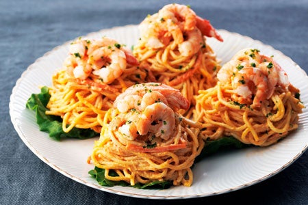 ビスク風味のシーフードスパゲティサラダ