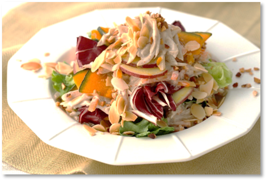 ささがきごぼうと季節野菜のサラダ～ナッツの香り～