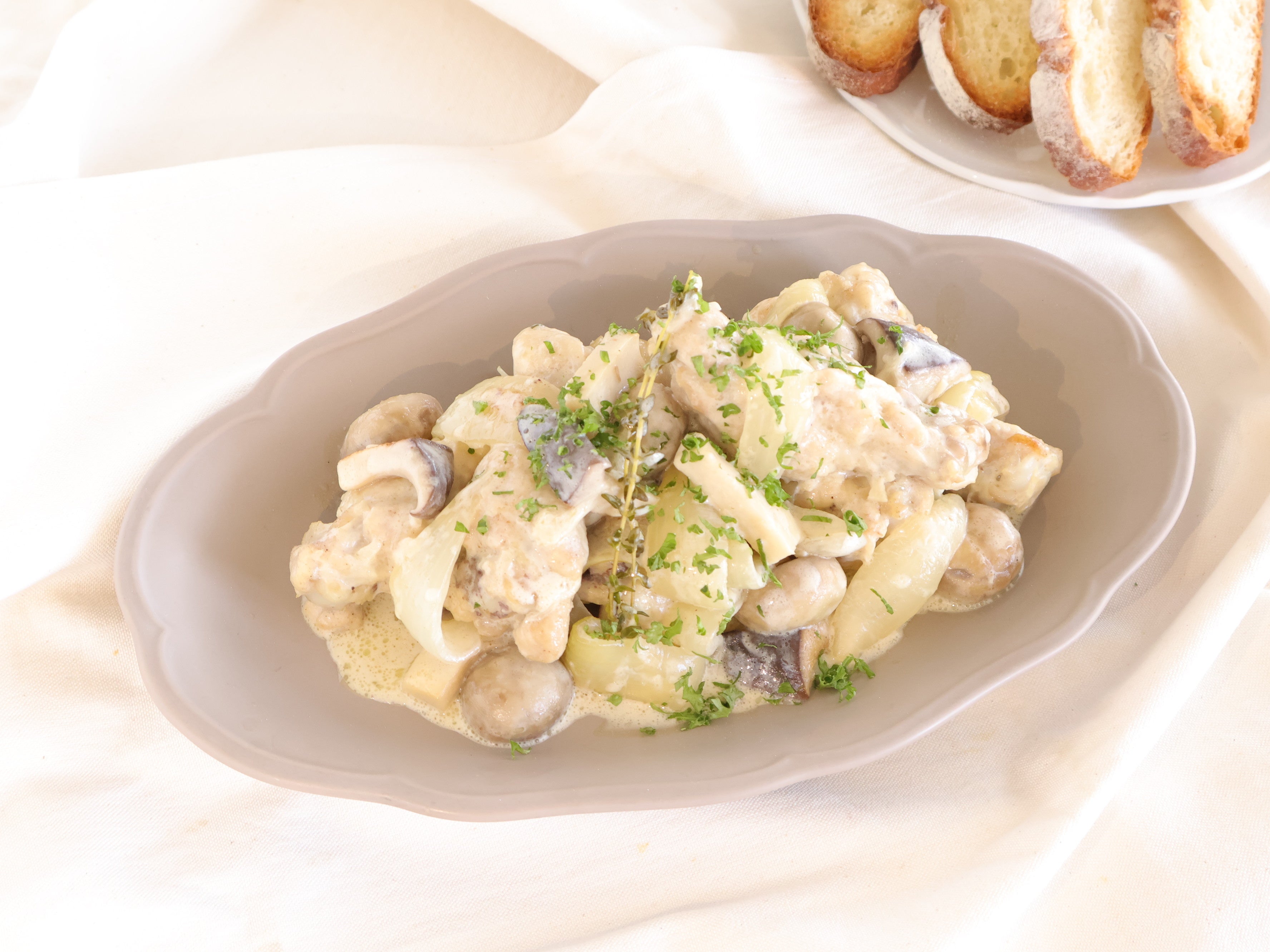 鶏手羽元のクリーム煮