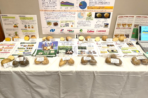 会場でのじゃがいも展示