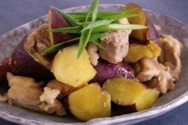 さつまいもと鶏肉のこっくり煮