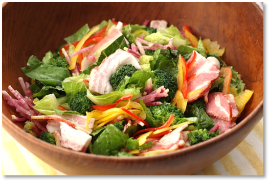 マカダミアナッツオイル香る イベリコ豚と彩り野菜のサラダ