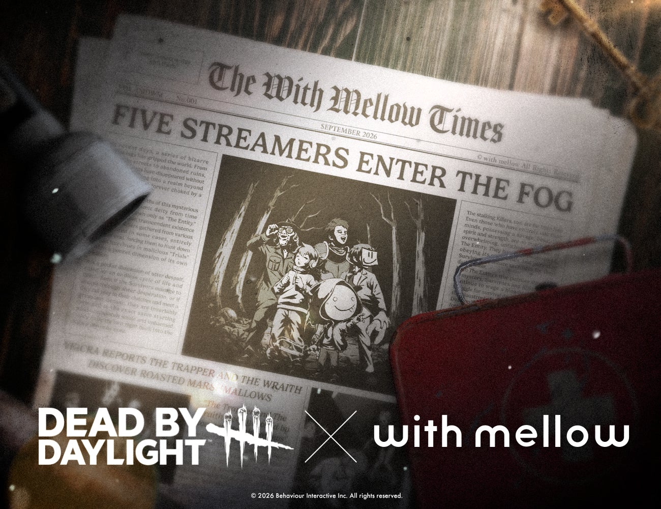 DbD×with mellow初コラボ!人気VTuber5名とキラーが融合した限定グッズ登場 DbD×with mellow初コラボ!人気VTuber5名とキラーが融合した限定グッズ登場