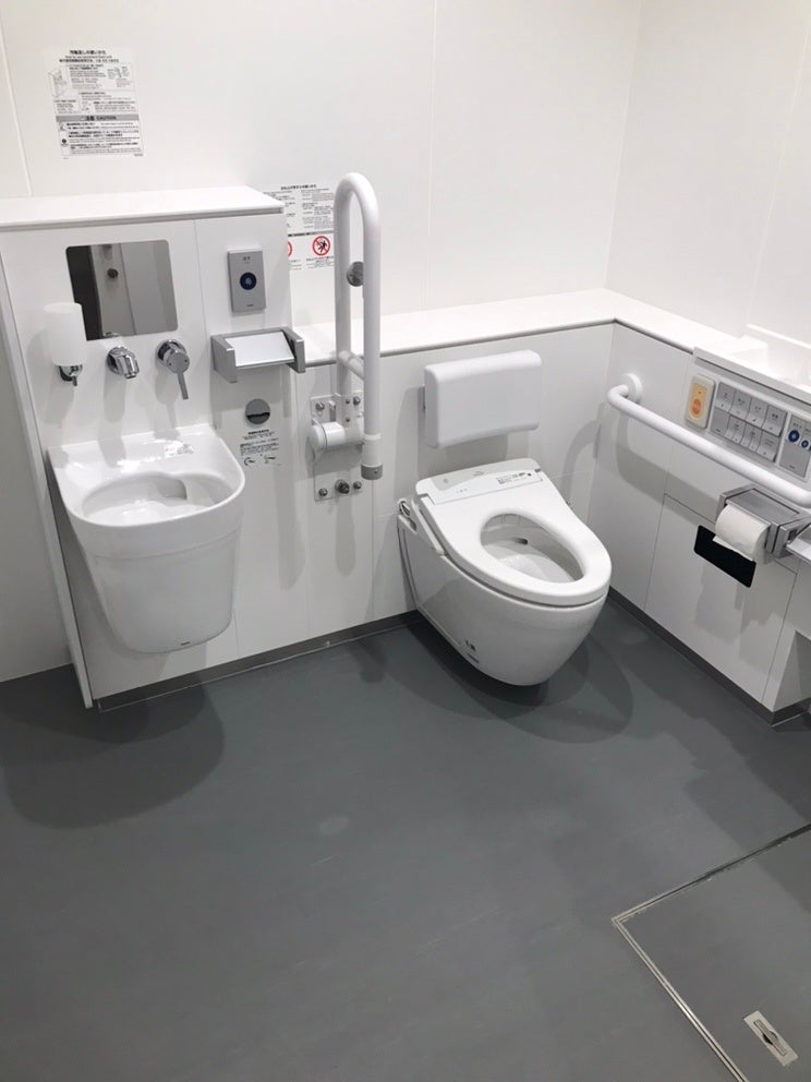 各所に配置された多目的トイレ