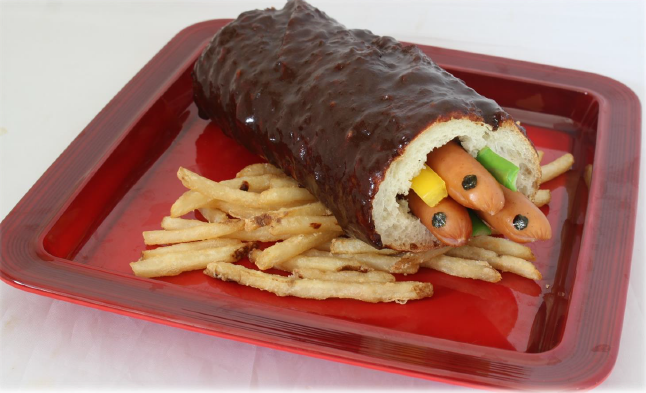 恵方巻みたいなジャンボカレードッグ