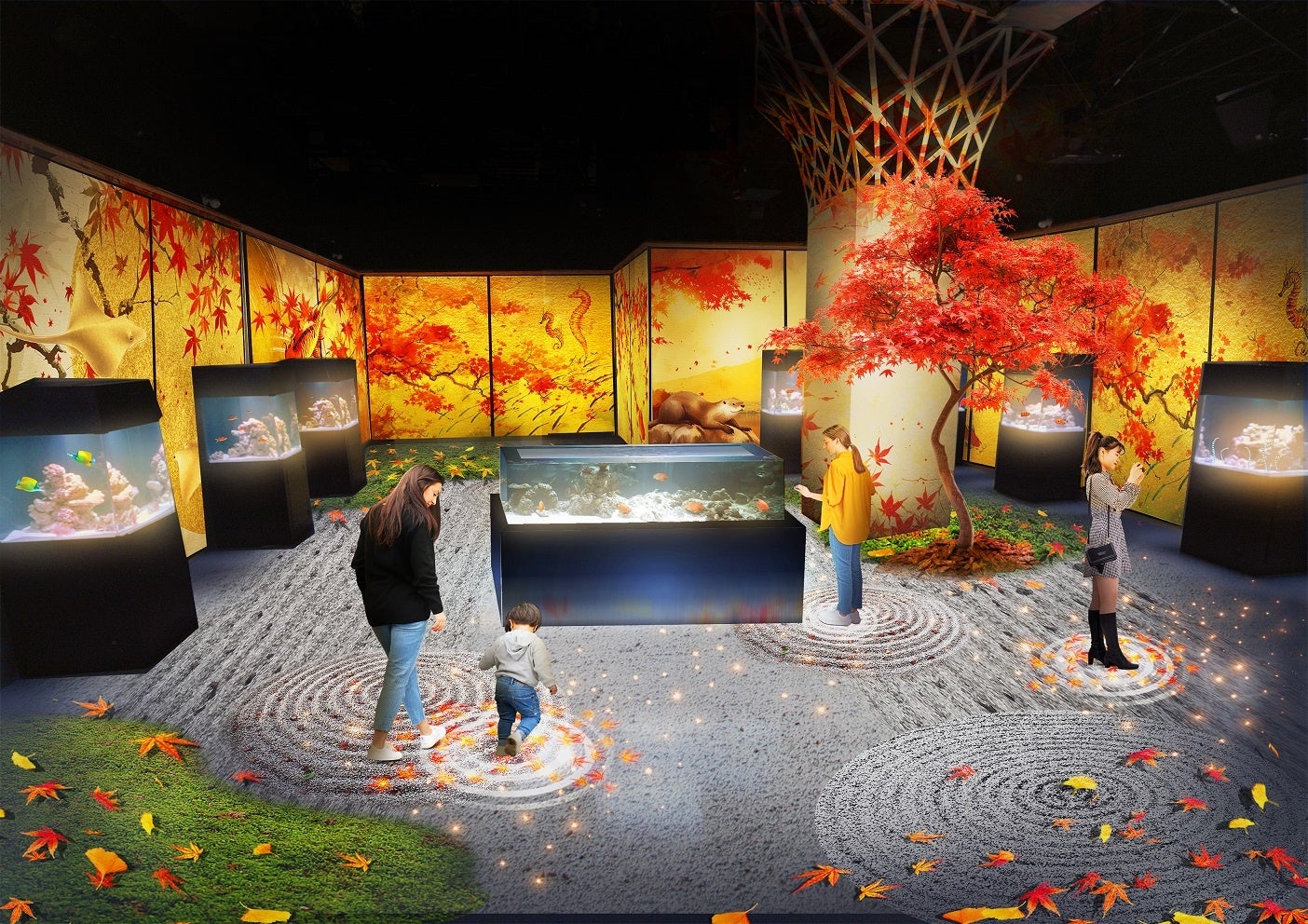 錦秋の海中庭園ショータイム ※イメージ