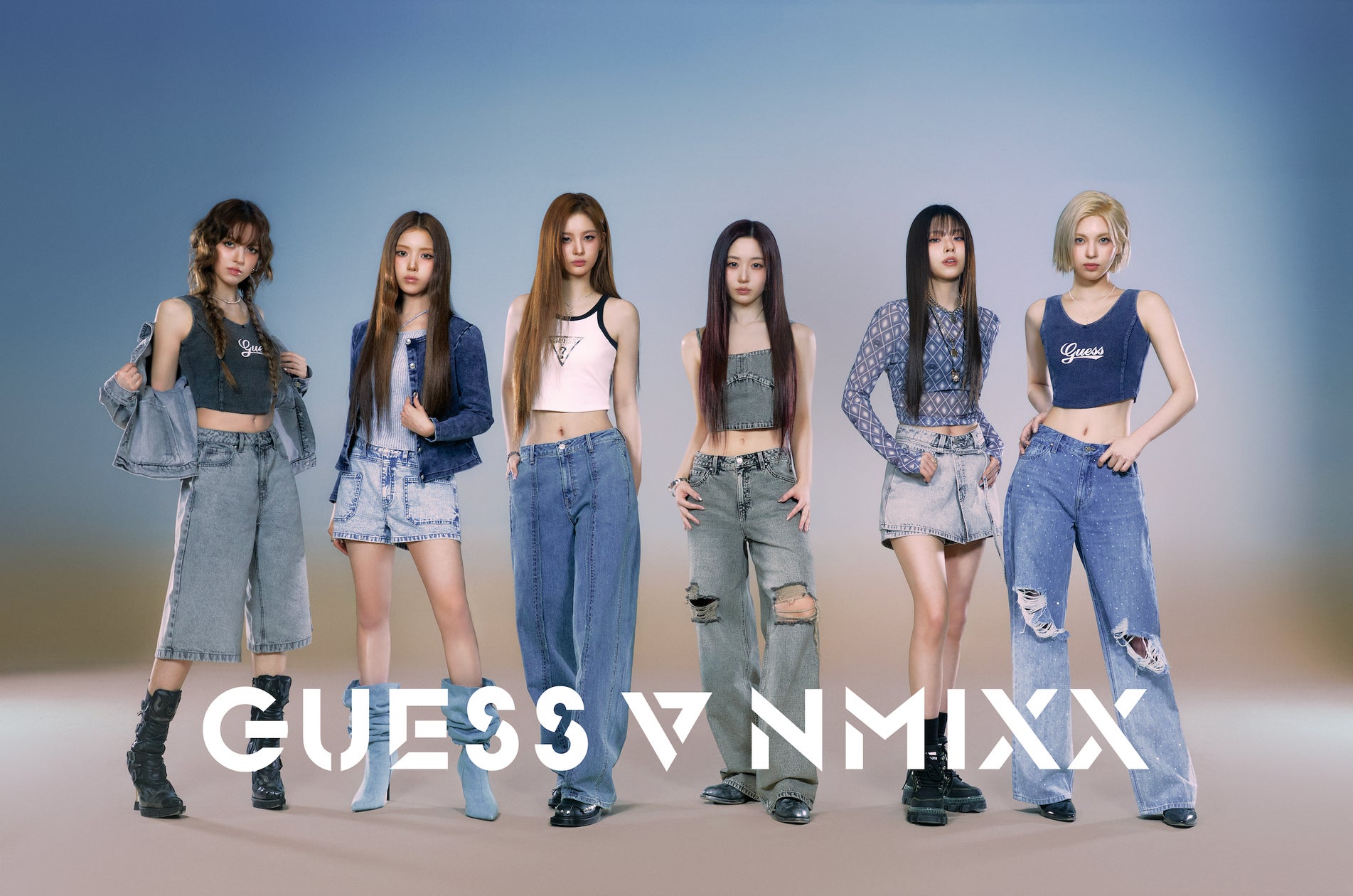 GUESS 2025年 春のキャンペーンにNMIXX(エンミックス)が登場 | GUESS GUESS 2025年 春のキャンペーンにNMIXX(エンミックス)が登場 | GUESS