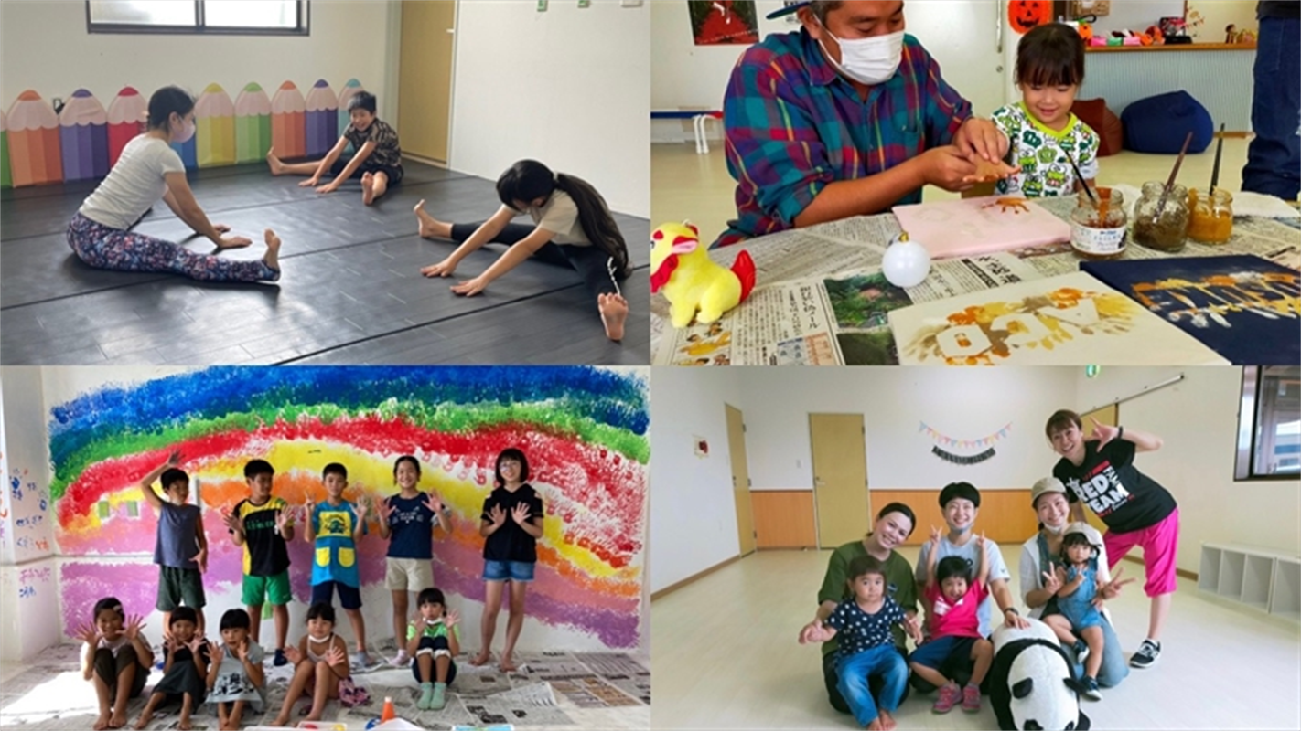 親子向けヨガ教室やワークショップの様子