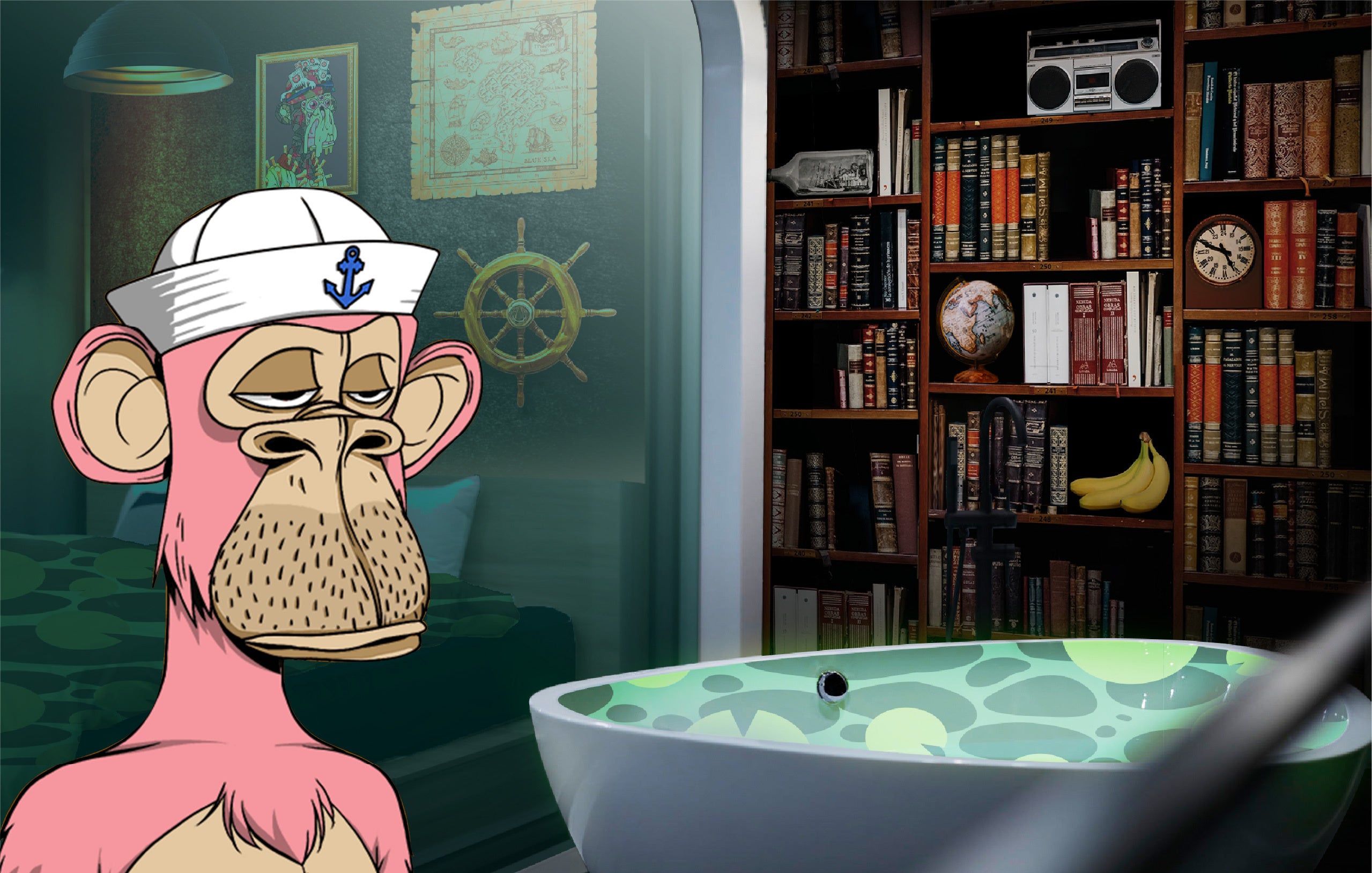 内装 完成イメージ（Bored Ape Yacht Club 1965  Mutant Ape Yacht Club 2264）