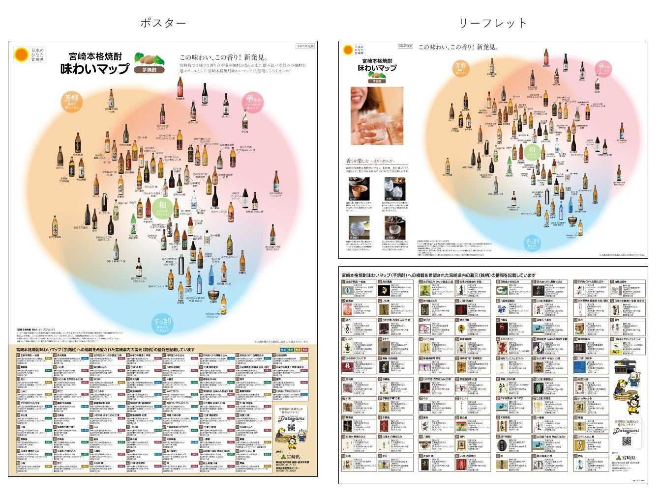 日本初！宮崎本格焼酎味わいマップ（芋焼酎版）が完成しました