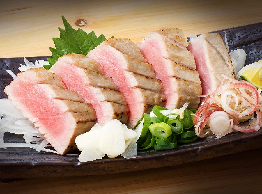 「国産生本鮪 藁焼き」（5貫1,480円）