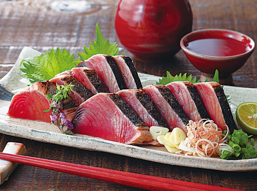 「土佐名物 かつお藁焼き」（5貫1,100円）