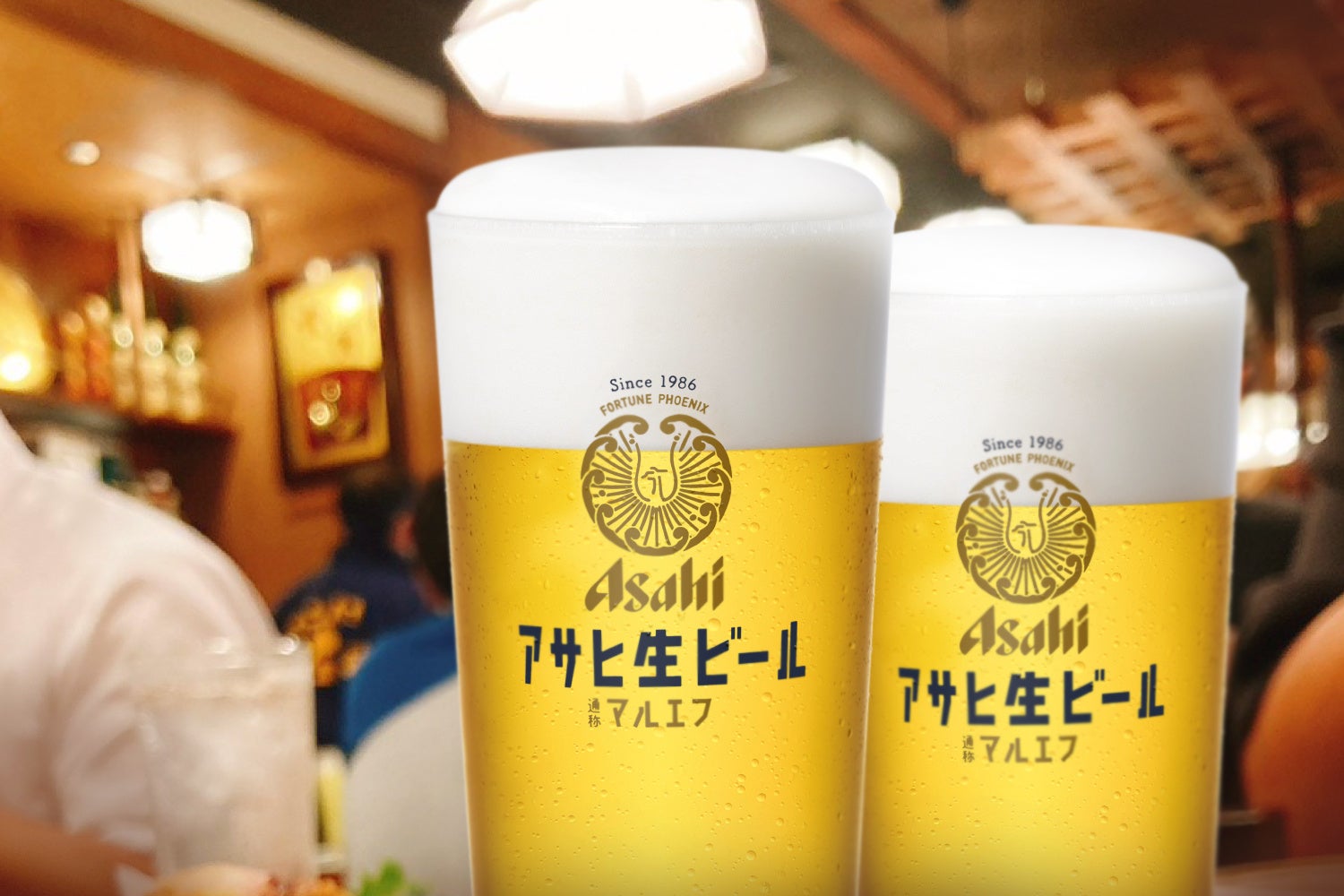 樽生ビールは選べる2種類「アサヒ生ビール マルエフ」と「アサヒスーパードライ」