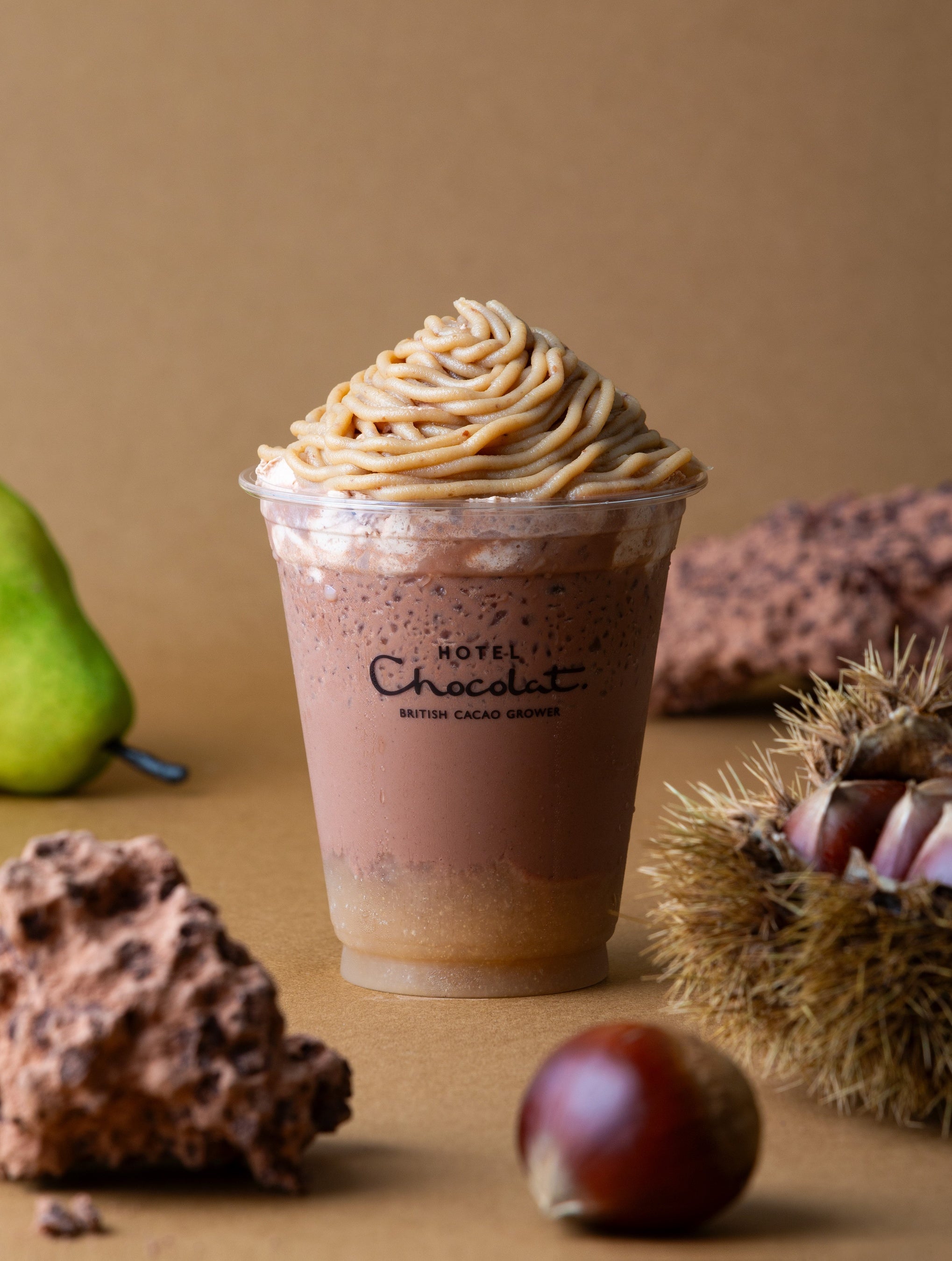 モンブランと洋梨のフラッペ 1