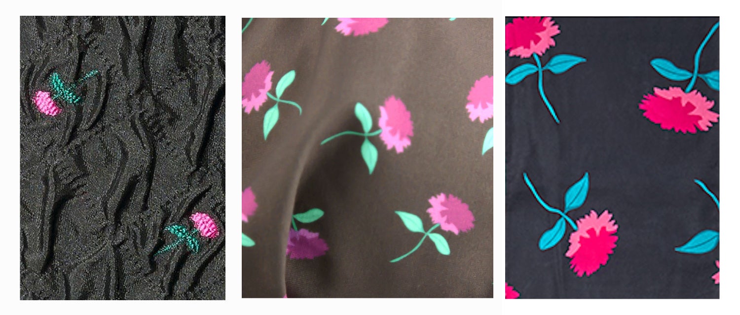 バースデーDRESSや水着の花柄をアレンジ