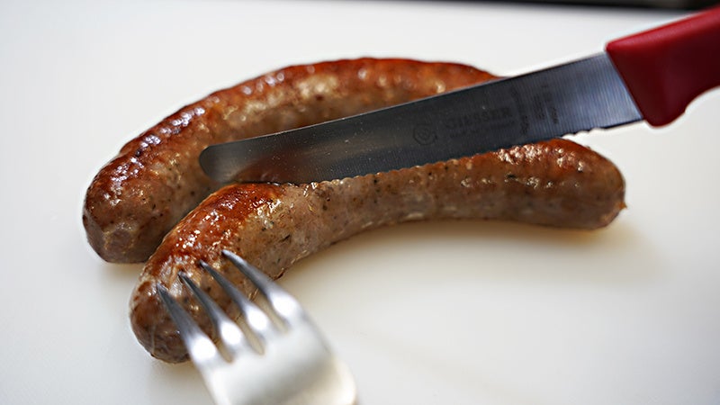 贅豚　生ソーセージ調理後