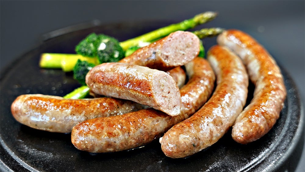 贅豚　生ソーセージ調理例