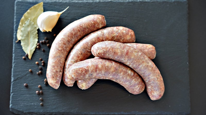 生ソーセージ　調理前