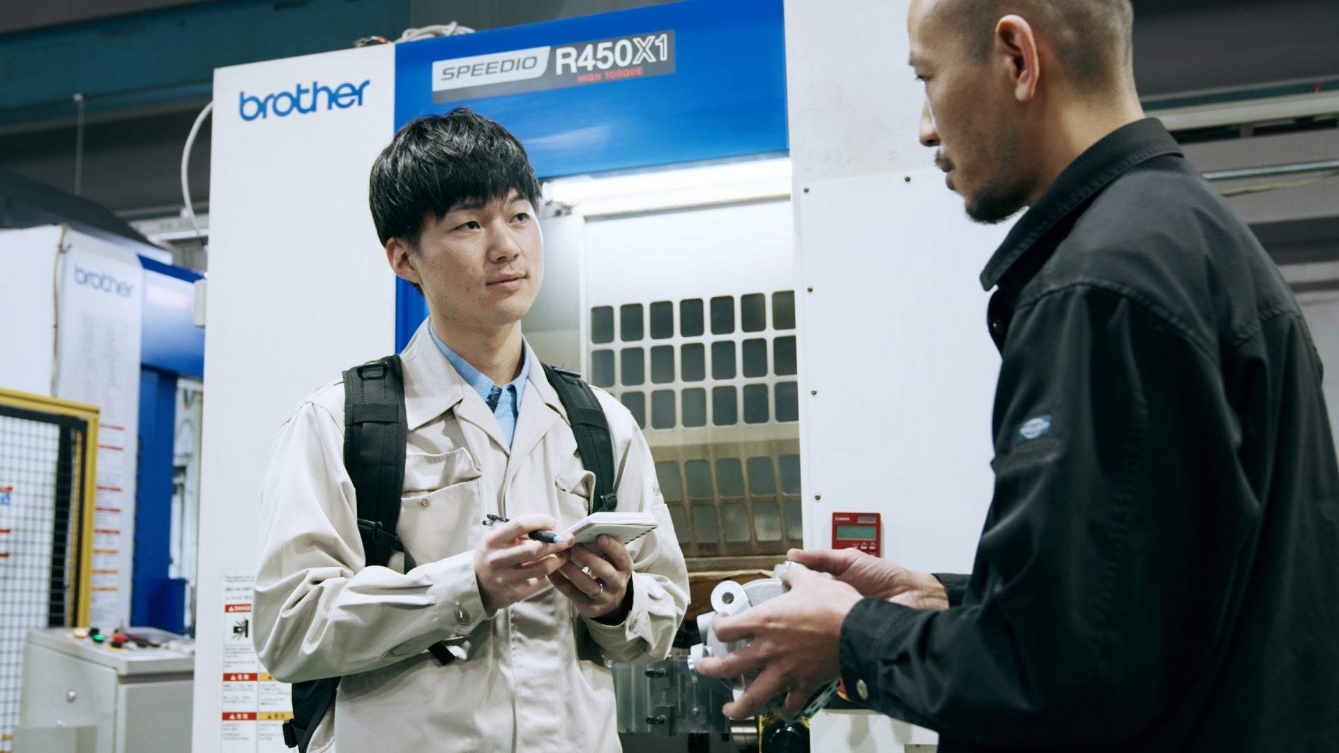 企業CM「モノづくりの原点」の一場面